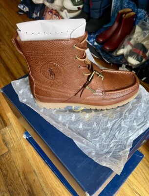 New Polo Ralph Lauren Ranger Tumbled Boots Men display picture 1