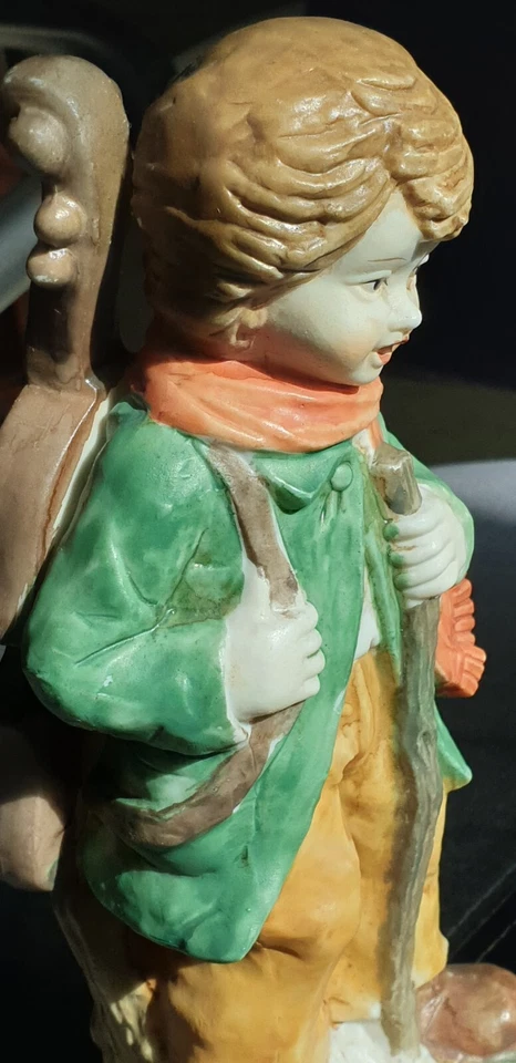gilde figur Wanderjunge Porzellan Vintage Handbemalt Höhe:19cm neuwertig - Bild 3 von 4