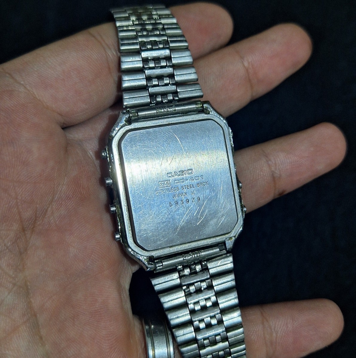 Vintage Casio Data Bank Calculator Watch CD-401 | eBay