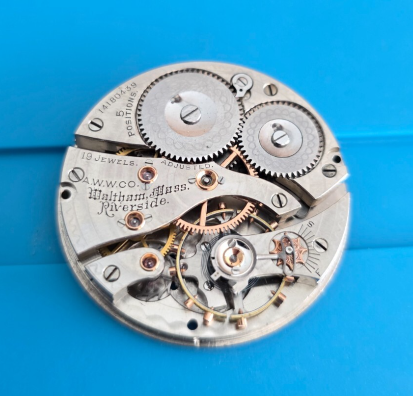 Vintage 16s Waltham 1899 19 Jewel Riverside Pocket Watch Parts