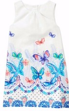 Girls Gymboree Butterfly Batik Dress Sz 3 T Sundress