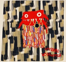 Vivienne Westwood Handkerchief/Scarf - 50cm - Black and Tan  Red Monster