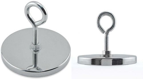 Master Magnetics RB100EB Magnetic Hook, Round Base Magnet Fastener with...