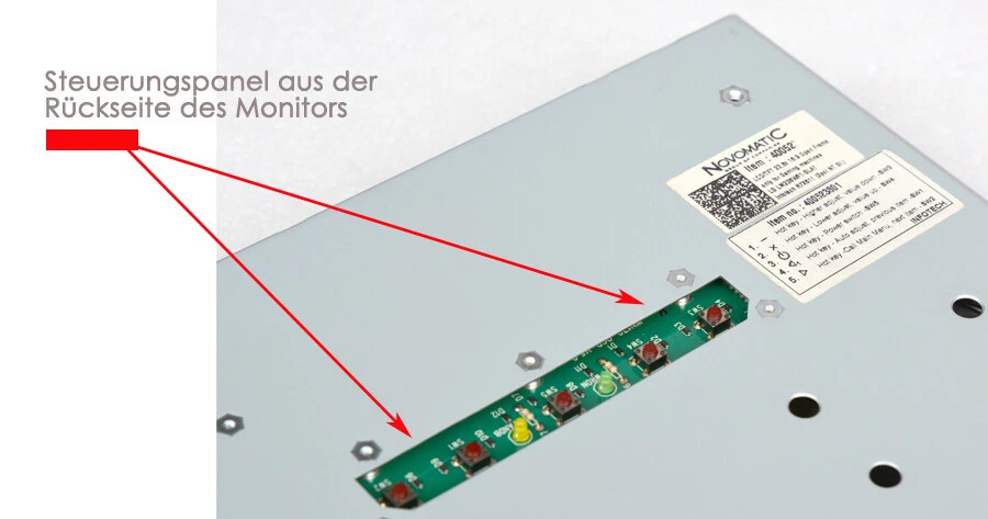 23,8" 60,5cm OPENFRAME TOUCHSCREEN MONITOR DISPLAY NOVOMATIC VGA DVI GAMEAUTOMAT - Bild 4 von 4