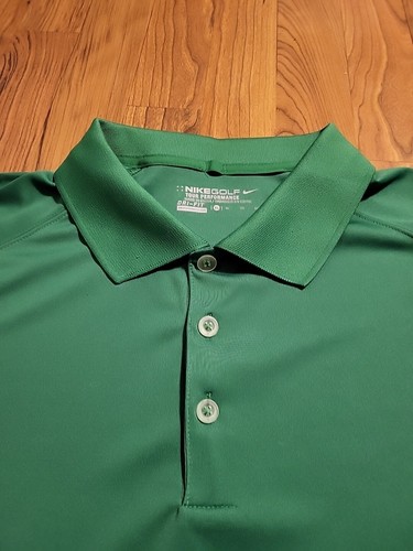 Nike Golf Tour Performance Dri-Fit XL SS Green Polo Shirt EUC - Picture 2 of 8