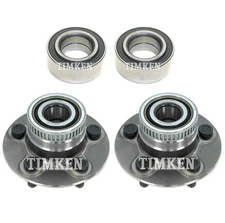 Front & Rear Wheel Bearings & Hubs Kit Timken For Chrysler Dodge Neon FWD 00-01