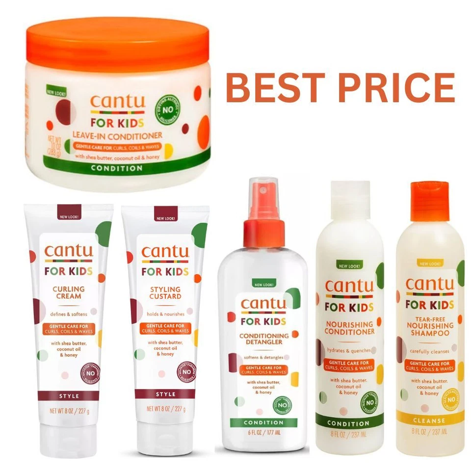 CANTU CARE FOR KIDS GENTLE CARE FOR CURLY TEXTURED HAIR FULL RANGE