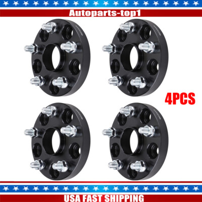 4) 20mm For WRX STI Legacy Outback Forester Black Hubcentric Wheel Spacers 5x4.5