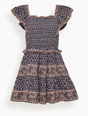 $395 SEA New York  Jasper Smocked Dress Small (fits size 6/8) NEW NWT