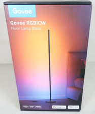 Govee RGBICW LED Corner Smart Floor Lamp Basic - Wifi Dimmable - H6076 Black