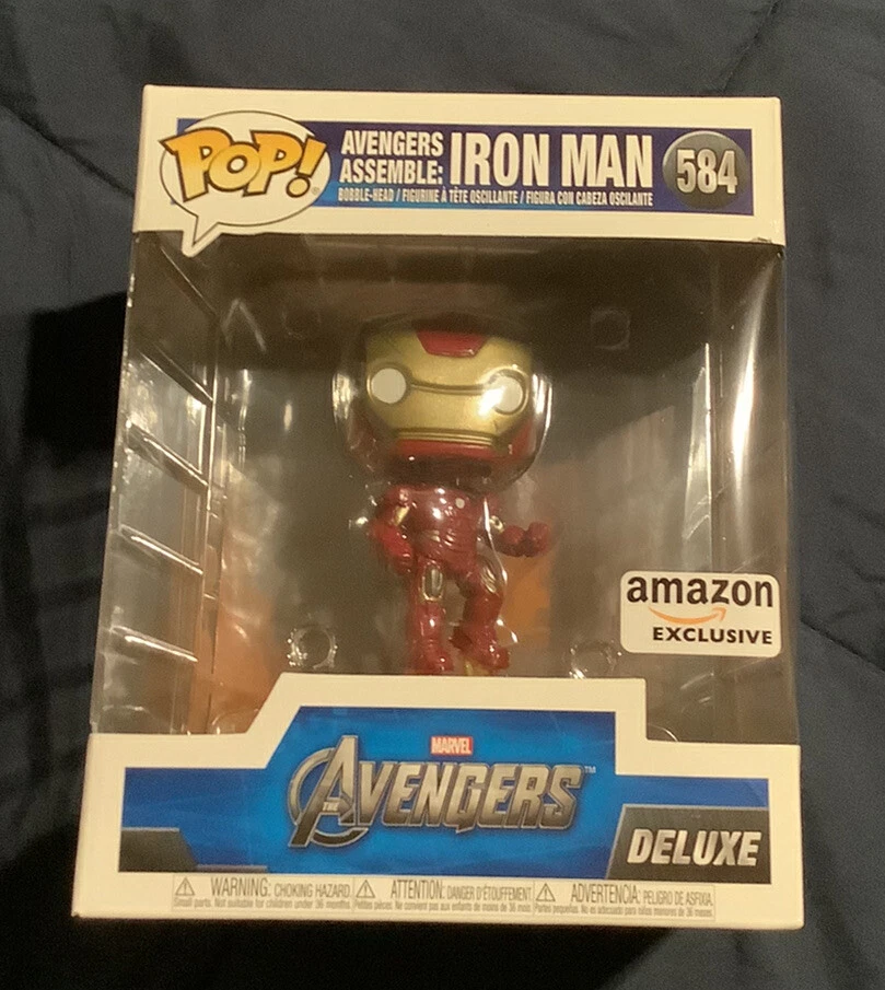 Funko Pop Marvel Avengers Assemble Iron Man 584 Deluxe Amazon Exclusive In  Hand