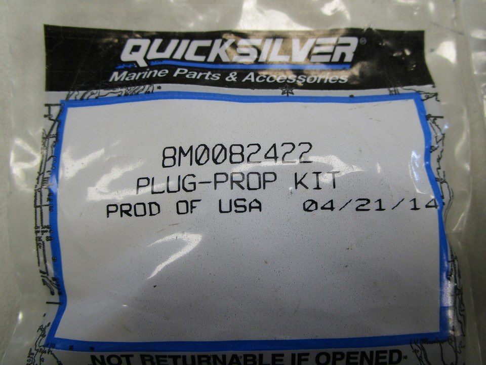 MERCURY QUICKSILVER 8M0082422 VENT PROPELLER PLUGS (SET OF 10) MARINE