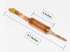 1 PC Filter Drier With Charging Valve for Refrigerant Liquid, 1/4 X 1/4  25 gram