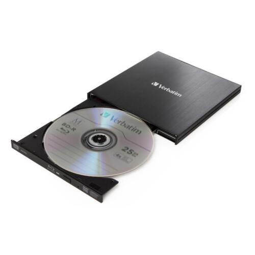 Verbatim External Slimline lettore di disco ottico Blu-Ray RW Nero - Foto 3 di 5