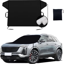 Windshield & Roof Protector for SUV - Waterproof All-Weather Car Cover with UV R