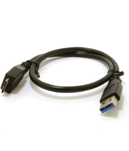 USB 3.0 SuperSpeed A Male to 10 pin Micro B Male Cable BLACK 0.5m 50cm - Photo 4/8