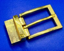 Classic Simple Single Prong Gold Tone Replacement Belt Buckle for 1.25" Belt