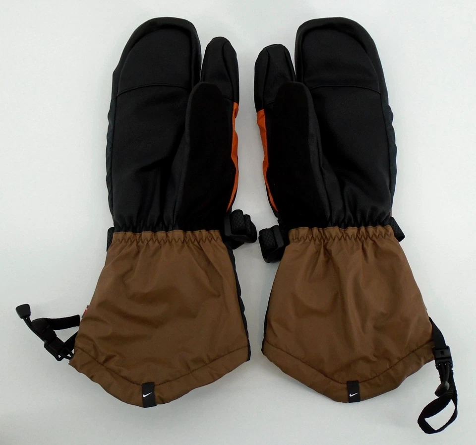 Nike ACG GORE-TEX Mitones Divididos Para Hombre Mitones Grandes Mosswood Marrón/Naranja/Negro Foto 3 de 4