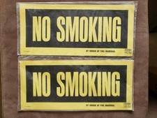 No Smoking Sign 6-1/4" x 14" card stock 