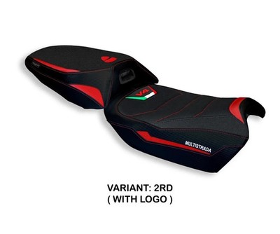 Seat cover Adelaide UGrip Red TPZ DUCATI MULTISTRADA V4  SELLA RISC 2021 2026 Rh