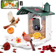 Smart Bird Feeder W/ Camera Outside 2K Ai Camera Feeder Wireless Outdoor Bird
