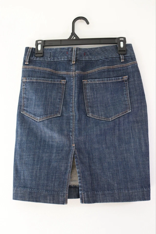 Falda vaquera recta clásica Gap edición limitada lápiz Y2K talla 0 Foto 2 de 4