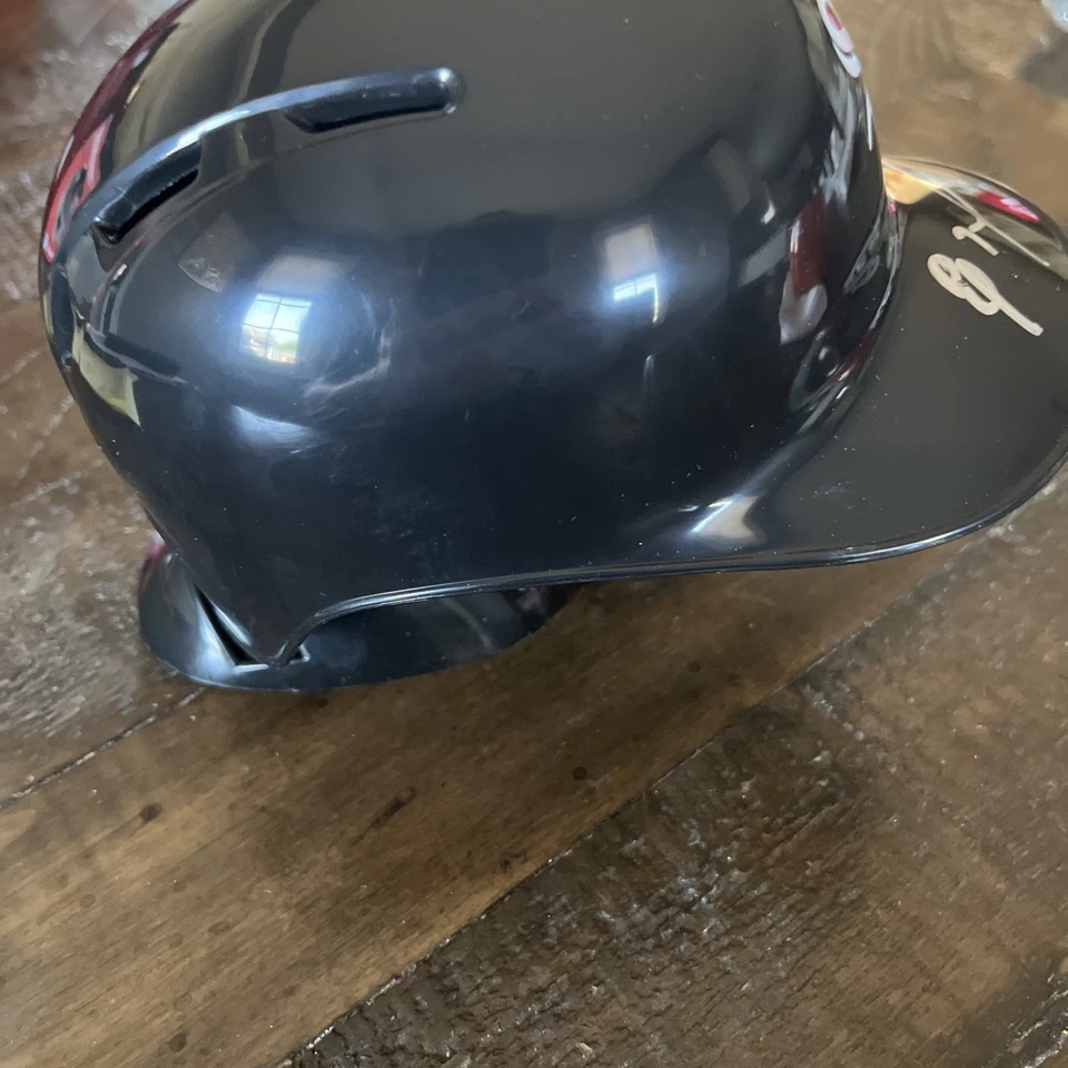 Mini capacete de rebatidas Eloy Jiménez autografado Chicago White Sox  - Imagem 4 de 4