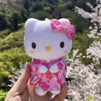 Character Cute Kitty Stuffed Toy Pink Plush Pendant Doll New