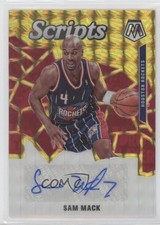 2019-20 Panini Mosaic Scripts Gold Prizm 1/25 Sam Mack #SC-SMK Auto 4l3