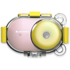 AgfaPhoto Fotocamera Subacquea per bambini Realikids Cam + SD Card 8GB, Rosa