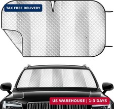 Windshield Sun Shade Car Sun Shade, Folding Car Shades for Front Windows, Blocks