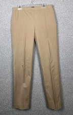 Talbots Chatham Pants Womens 10 Tan Ankle Slim Stretch Dress Office Pants