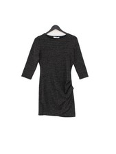 Mango Bodycon Midi Dress S in Black