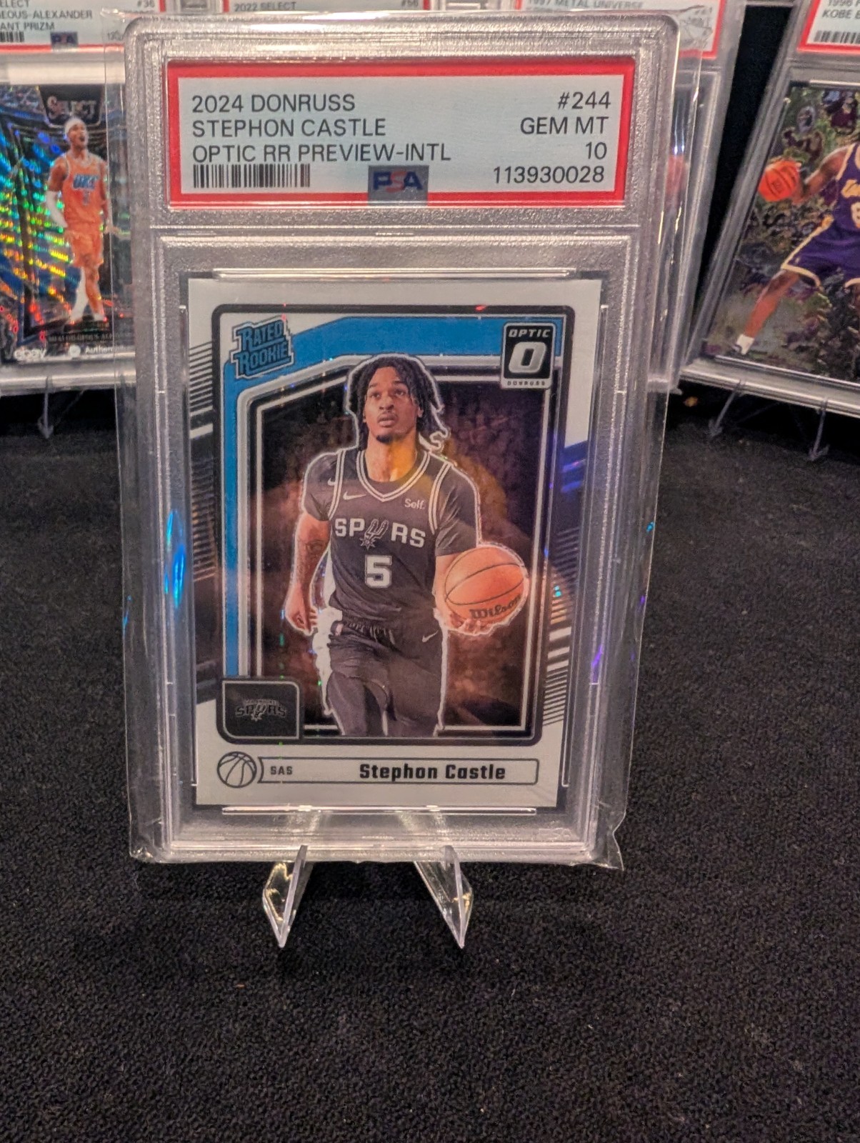 2024-25 Panini Donruss - Optic Rated Rookies Preview Stephon Castle #P-244 Int