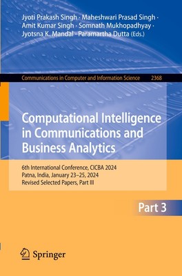 Computational Intelligence in Communications and Business Analytics Taschenbuch