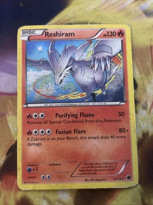 Reshiram - (Cosmos Holo) 17/116 Plasma Freeze Black & White 2013 Rare Holo Hp