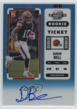 2022 Panini Contenders Optic Ticket RPS Teal Prizm /99 David Bell Rookie Auto RC