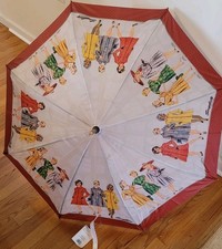 Simplicity Wood Handled Rain Umbrella Retro 1943 Sewing Patterm Pictures NWT