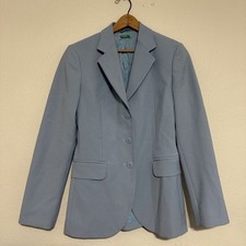 United Colors of Benetton Blazer Women's Size 38 Gray 3-Button Jacket Career