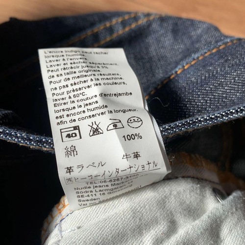 Nudie Jeans Bootcut Ola Dry Light Denim W32 Dark Blue Made in Italy JAPAN - 第 6/15 張圖片