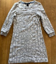 Marc By Marc Jacobs Cotton Anima Print Sweat Dress Gray S MJ1225232