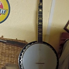 5-String Open Back Banjo Right-Handed Polished Finish Black/Silver