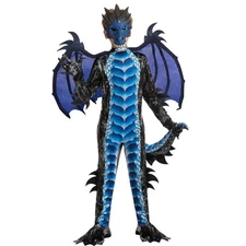 Kids Blue or Red Deluxe Dragon Halloween Cosplay dress up Costume size Small