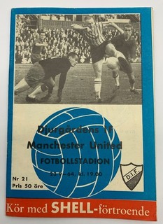 DJURGARDENS IF v Manchester United (Inter Cities Fairs Cup) 1964/1965 Programme