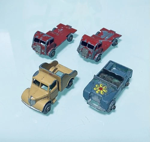 Job Lot of 4 LESNEY MATCHBOX Small Diecast Model Toy Car Vehicles