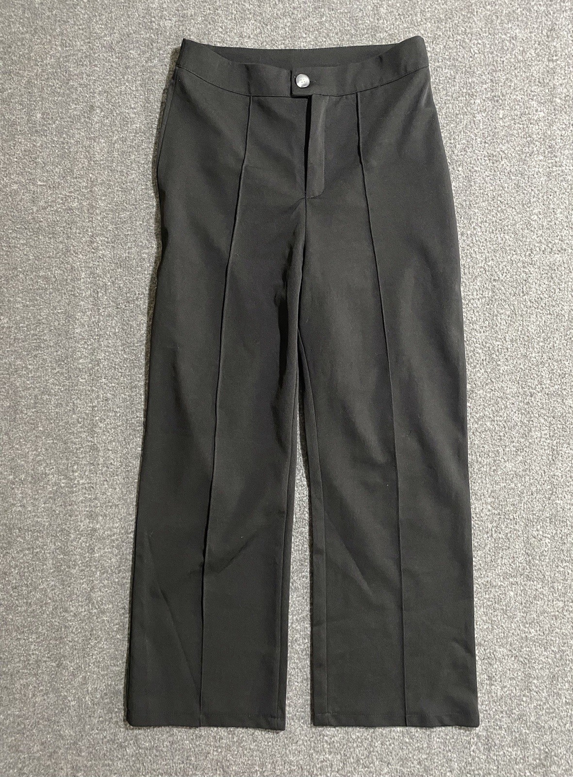 Womens Pants Black Dress Pant High Rise 100% Polyester Size M