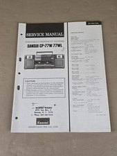 Sansui Portable Component System CP-77W/77WL ...