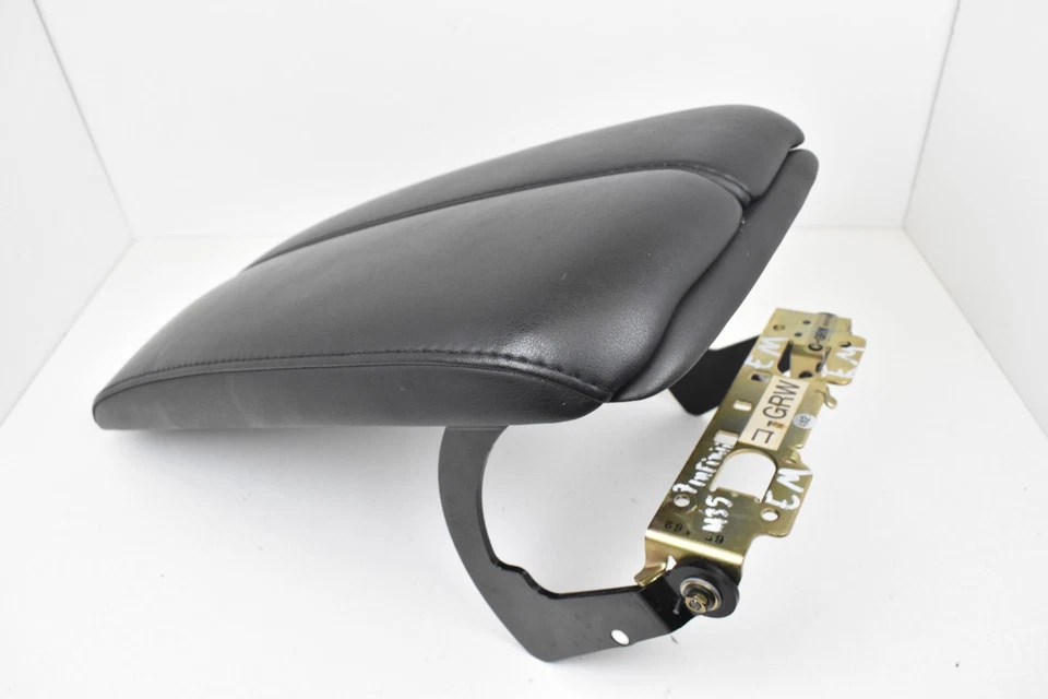 Console central Infiniti M35 M45 2006-2010 conjunto de apoio de braço de couro preto fabricante de equipamento original - Imagem 4 de 4