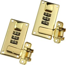 2pcs Luggage Combination Lock, Toolbox Hasp with Combination Lock, 3 Digit Passw