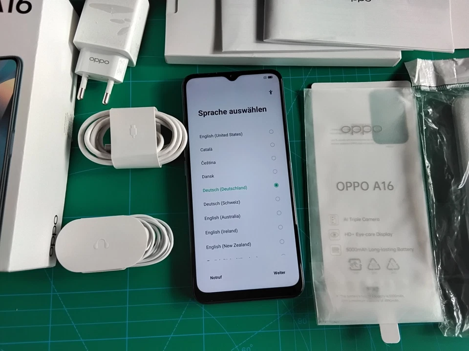 OPPO A16 4GB 64GB LTE 4G SMARTPHONE Pearl Blue BLAU Ohne Simlock DualSIM CPH2269 - Bild 4 von 4